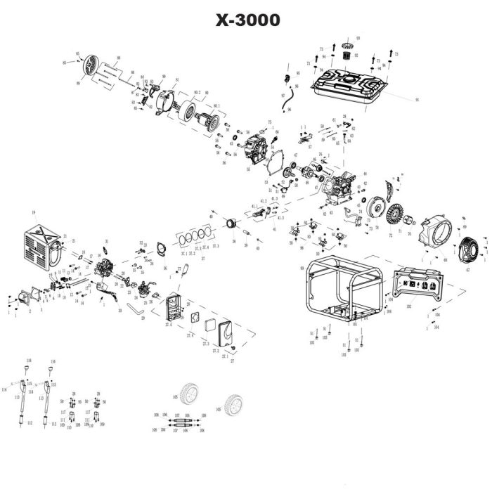 Ανταλλακτικό γεννήτρια X-3000e νο 127 (καλώδιο μπαταρίας αρνητικό) - Image 1
